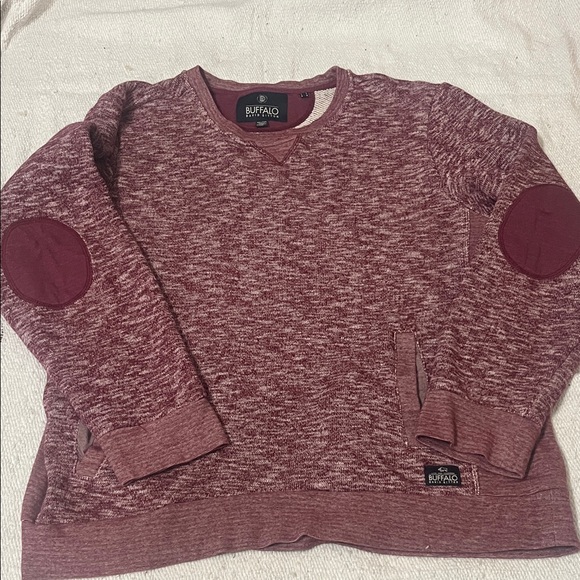 Buffalo David Bitton Burgundy Knit Sweater - Picture 1 of 7